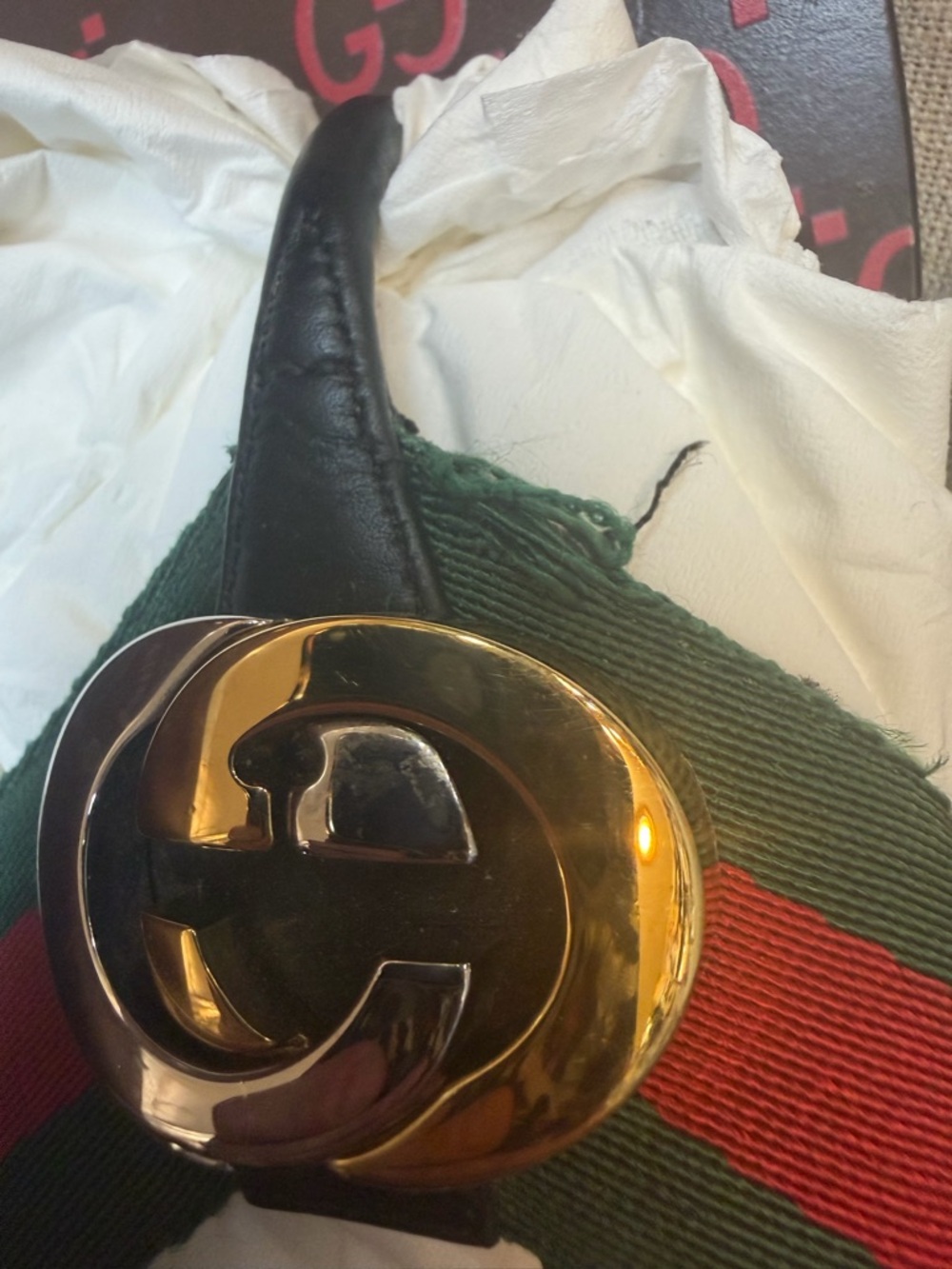Gucci: Kika Interlocking GG Web Flip Flops size 42 - Picture 7 of 7